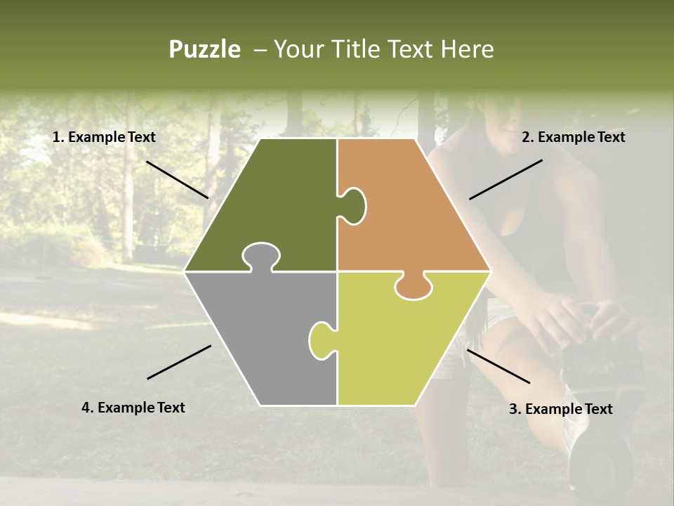 Practice Marathon Female PowerPoint Template