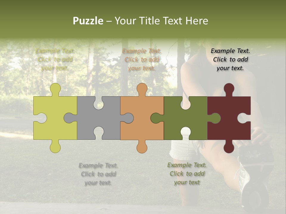 Practice Marathon Female PowerPoint Template