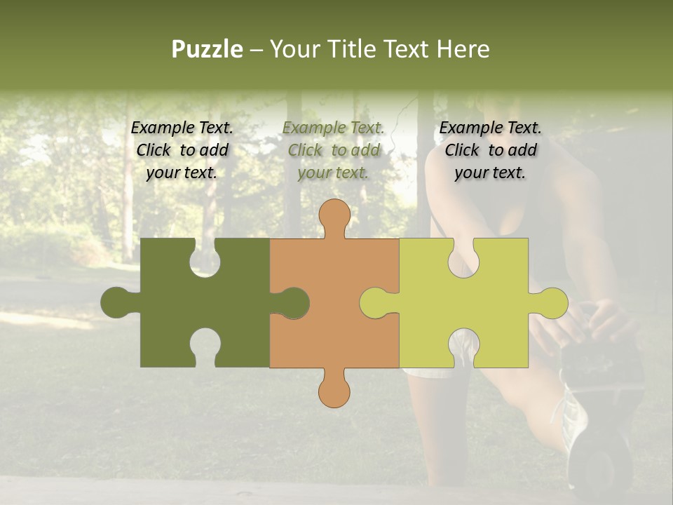 Practice Marathon Female PowerPoint Template