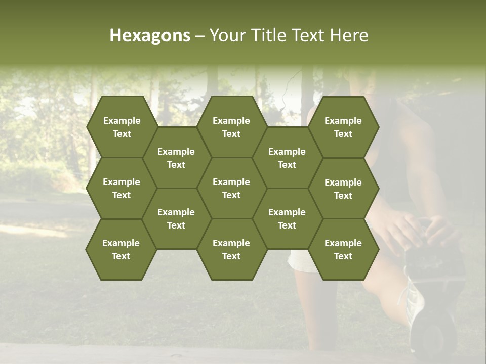 Practice Marathon Female PowerPoint Template