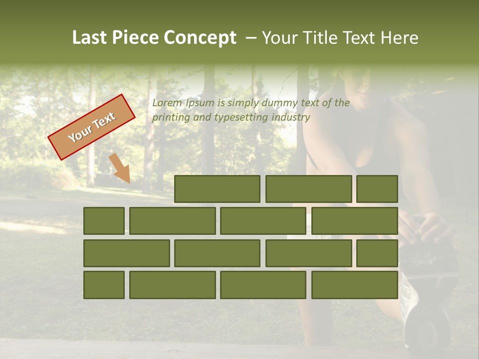 Practice Marathon Female PowerPoint Template