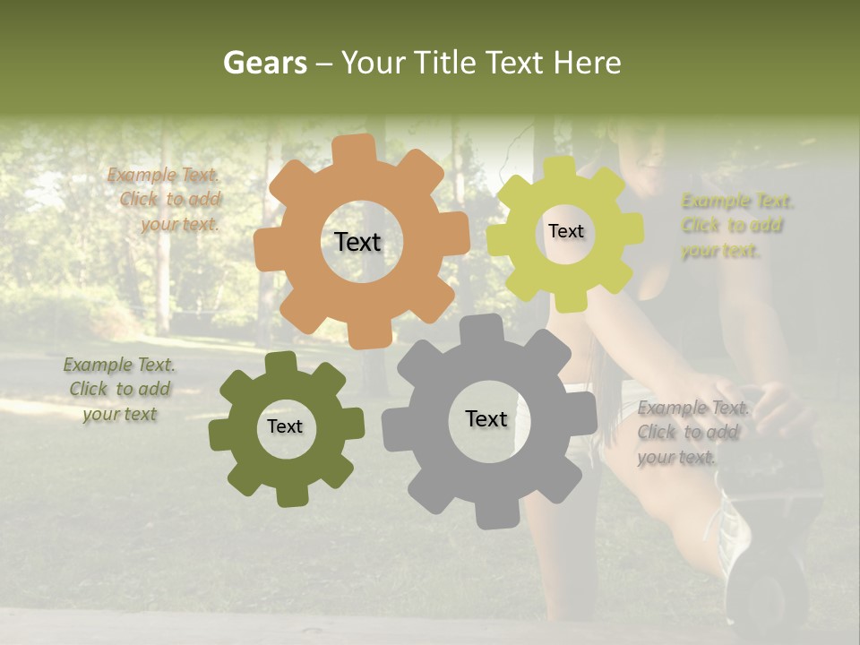 Practice Marathon Female PowerPoint Template