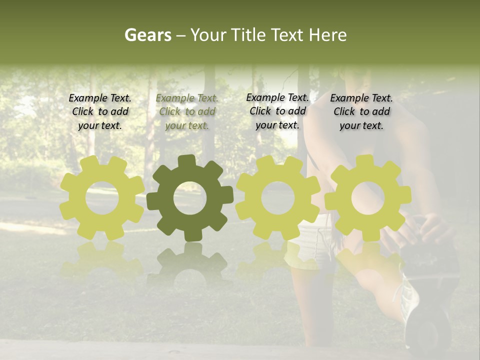 Practice Marathon Female PowerPoint Template