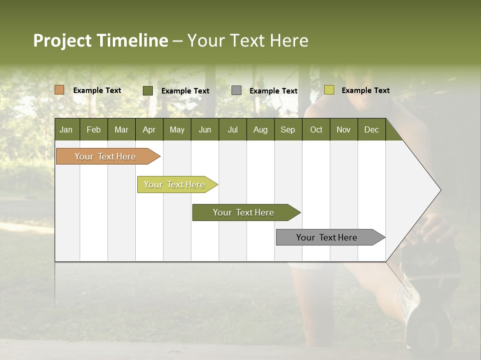 Practice Marathon Female PowerPoint Template