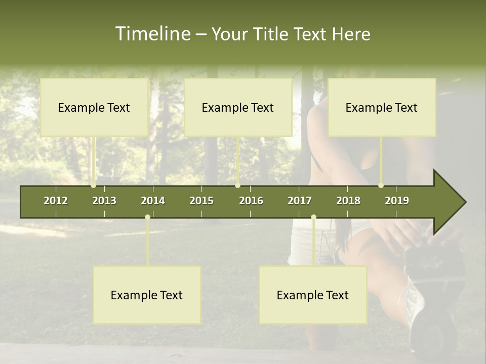 Practice Marathon Female PowerPoint Template