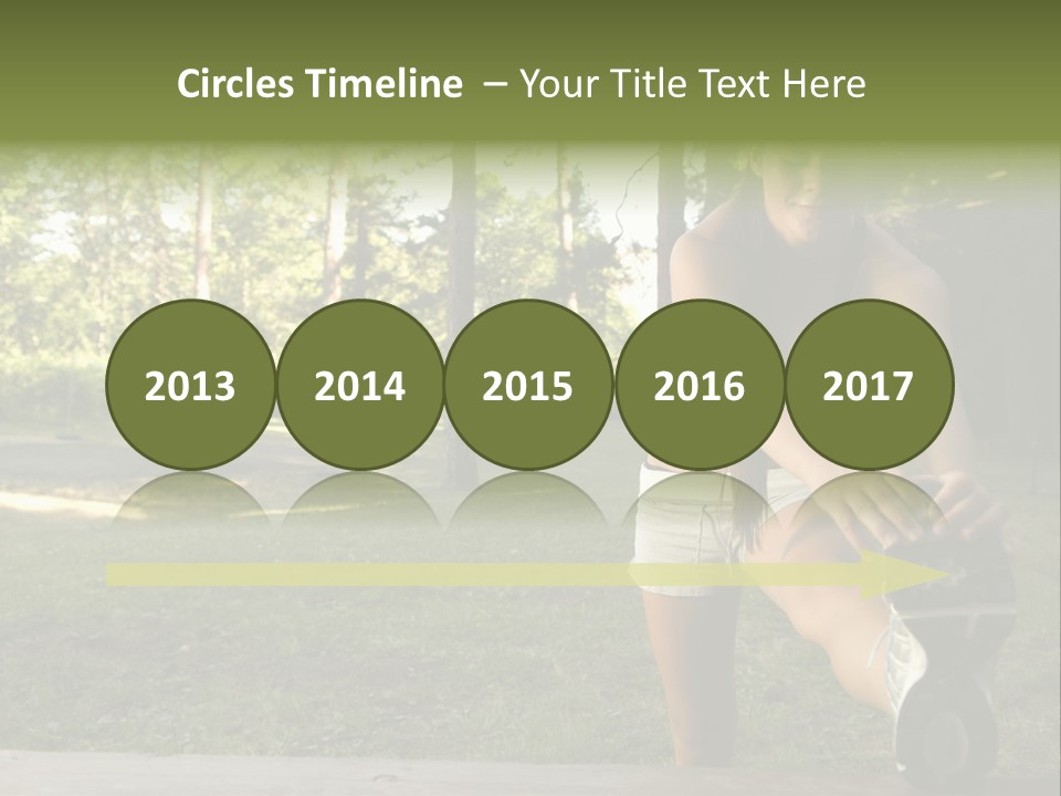 Practice Marathon Female PowerPoint Template