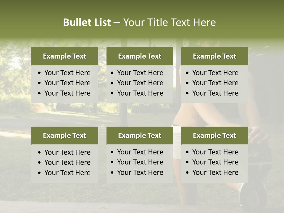 Practice Marathon Female PowerPoint Template