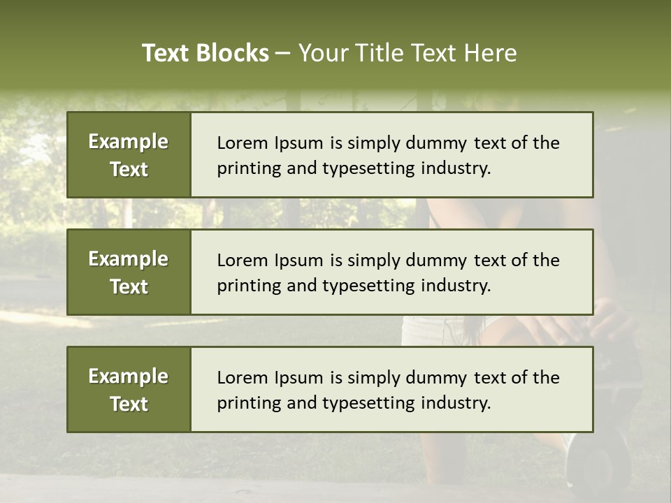 Practice Marathon Female PowerPoint Template