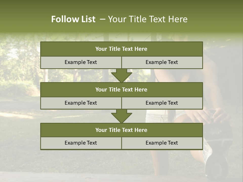 Practice Marathon Female PowerPoint Template