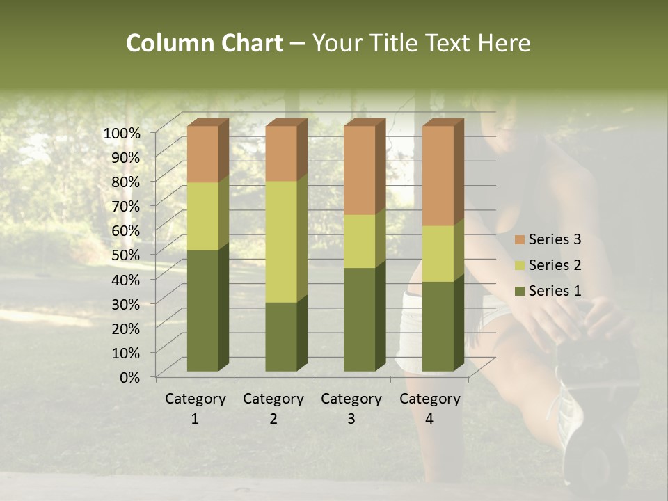 Practice Marathon Female PowerPoint Template