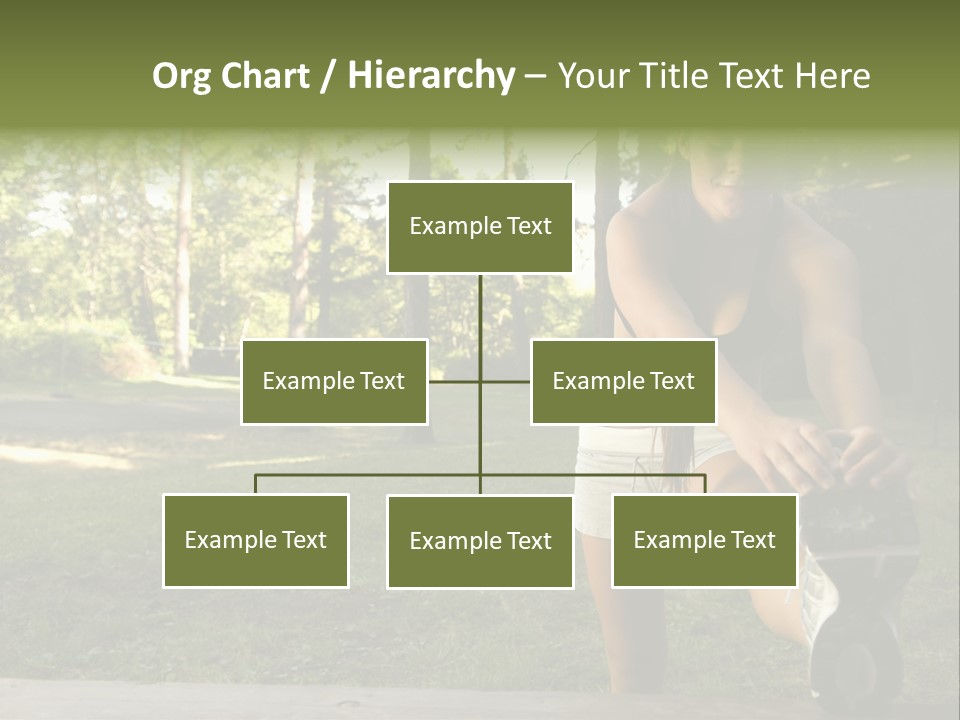 Practice Marathon Female PowerPoint Template