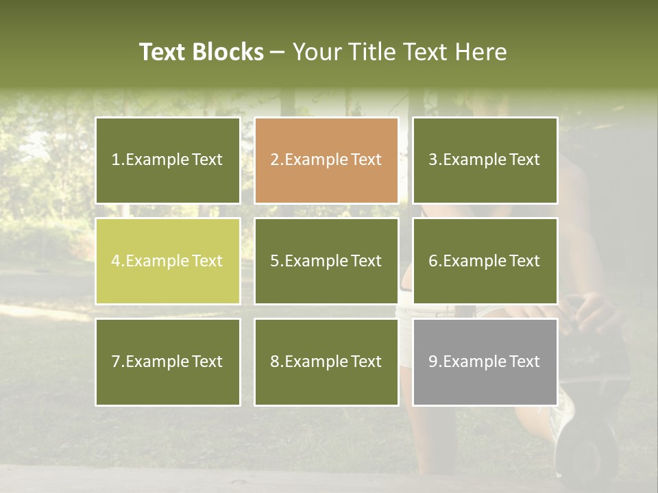 Practice Marathon Female PowerPoint Template