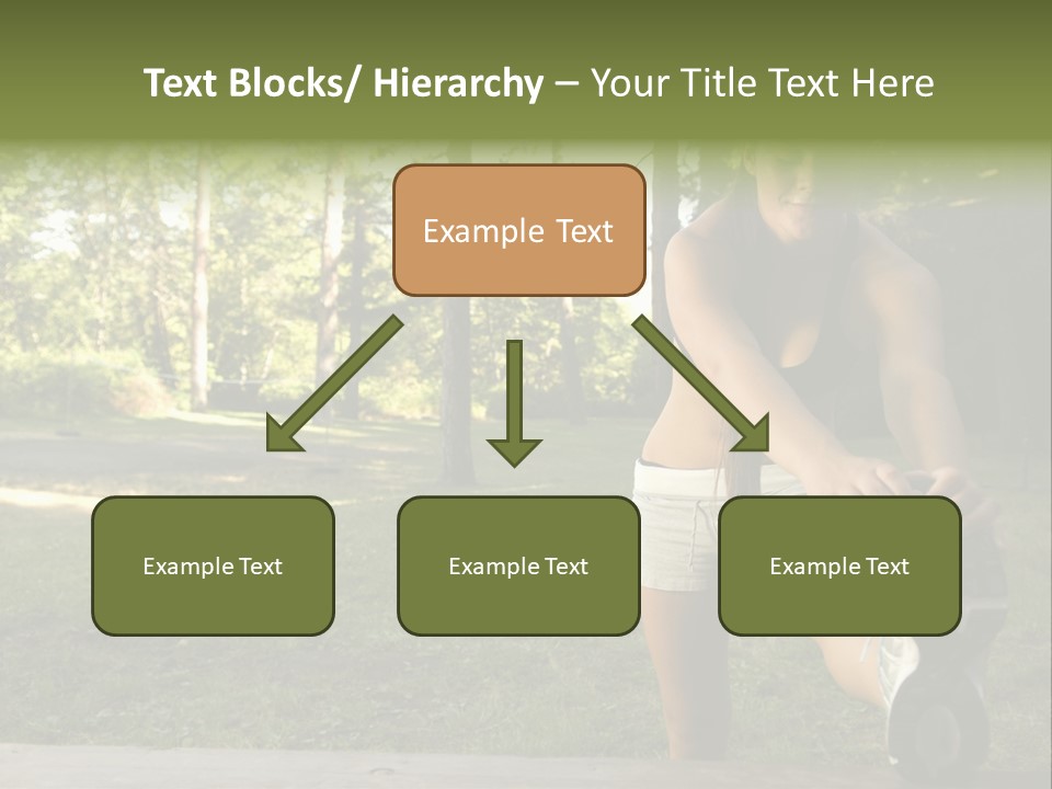 Practice Marathon Female PowerPoint Template