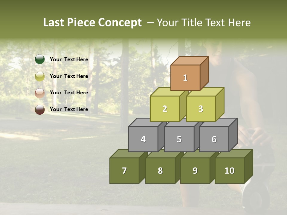 Practice Marathon Female PowerPoint Template