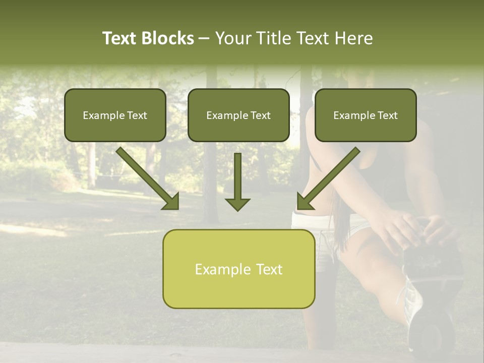 Practice Marathon Female PowerPoint Template