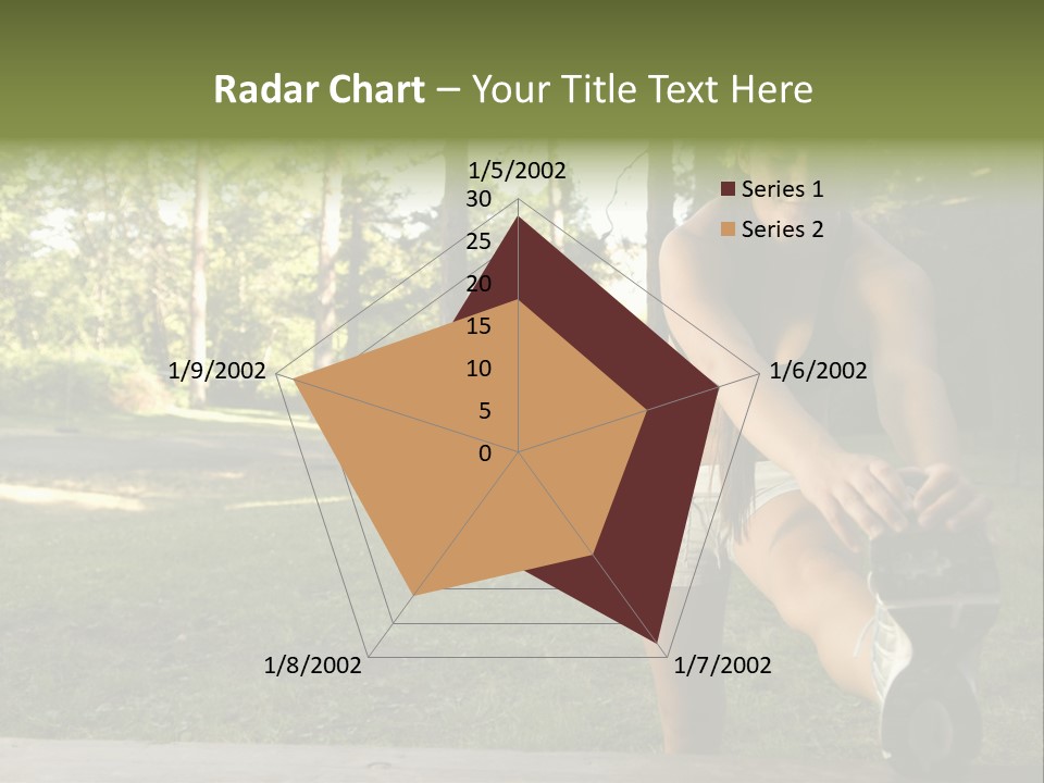 Practice Marathon Female PowerPoint Template
