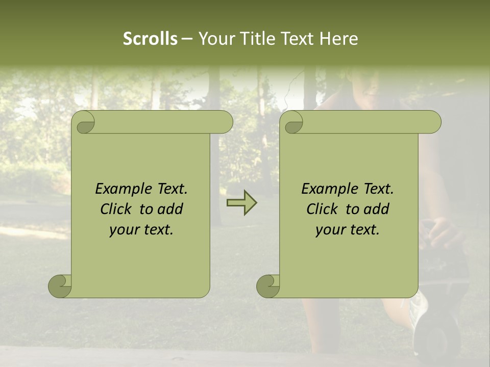 Practice Marathon Female PowerPoint Template