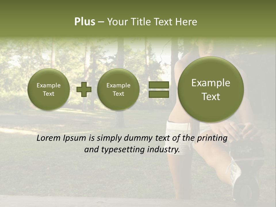 Practice Marathon Female PowerPoint Template