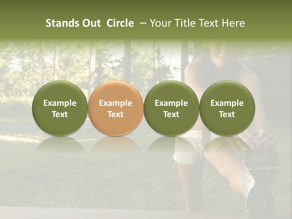 Practice Marathon Female PowerPoint Template