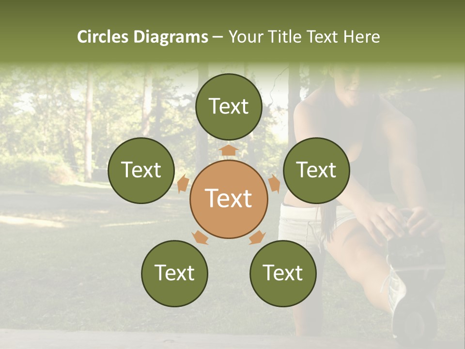 Practice Marathon Female PowerPoint Template