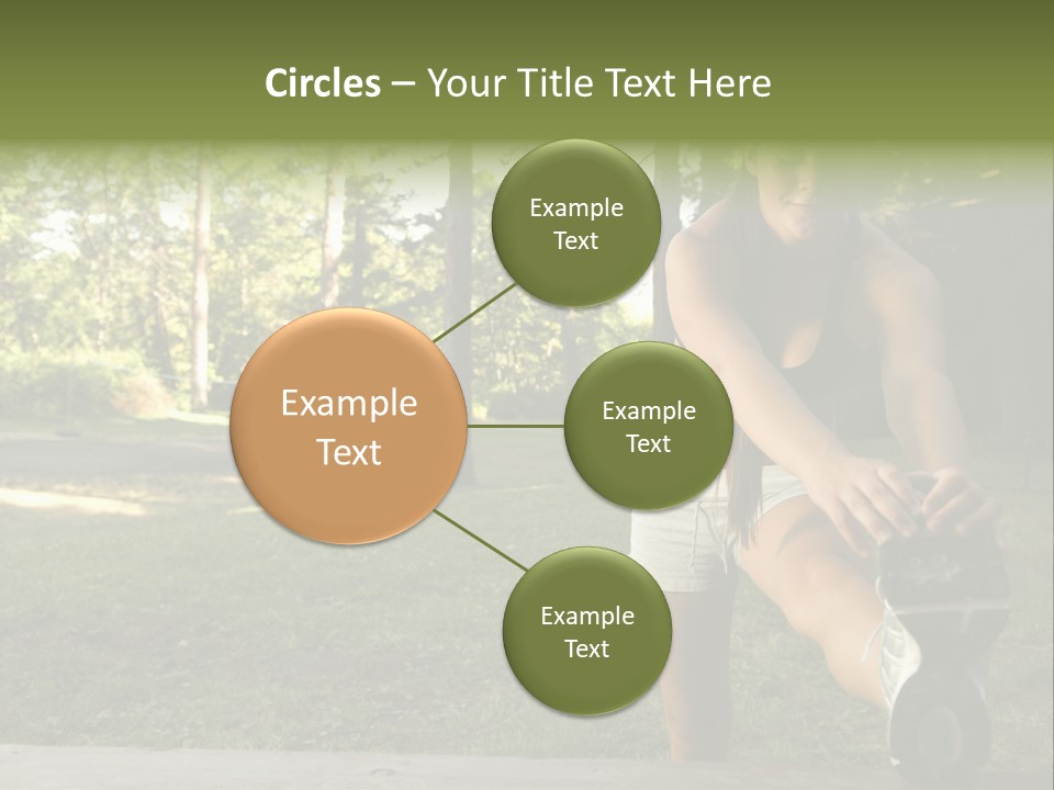 Practice Marathon Female PowerPoint Template