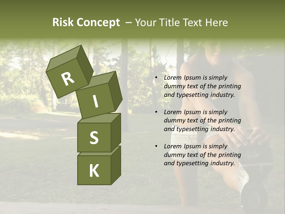 Practice Marathon Female PowerPoint Template