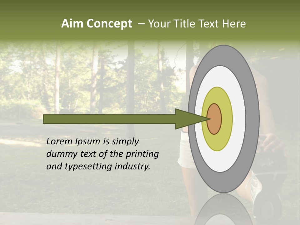 Practice Marathon Female PowerPoint Template