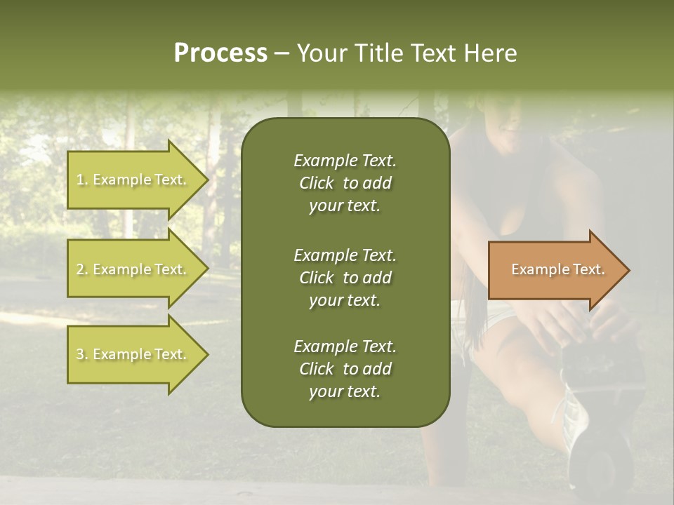 Practice Marathon Female PowerPoint Template