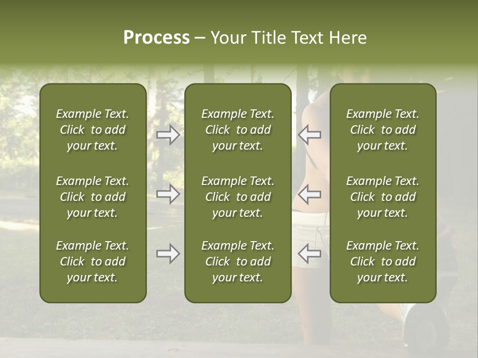 Practice Marathon Female PowerPoint Template