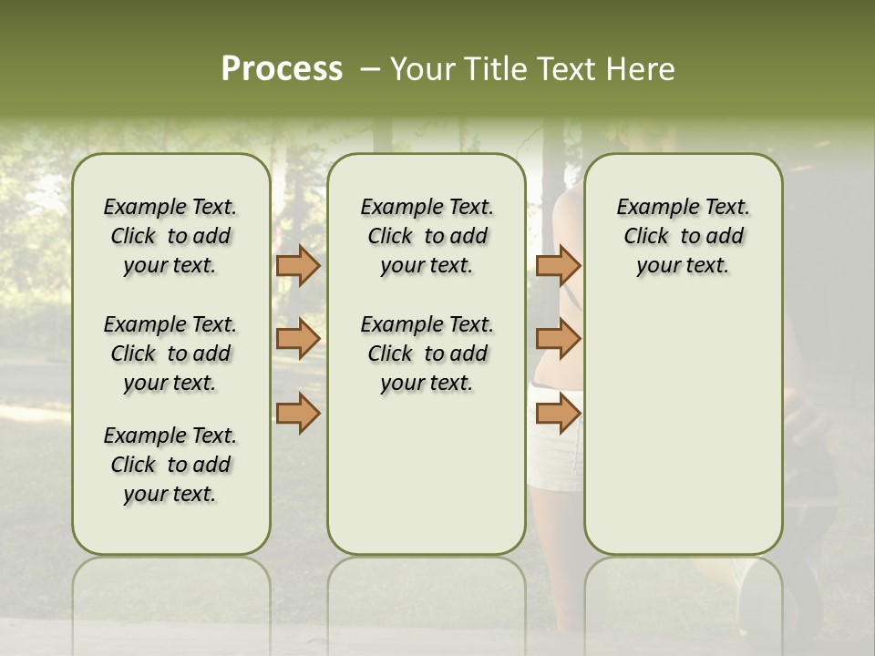 Practice Marathon Female PowerPoint Template