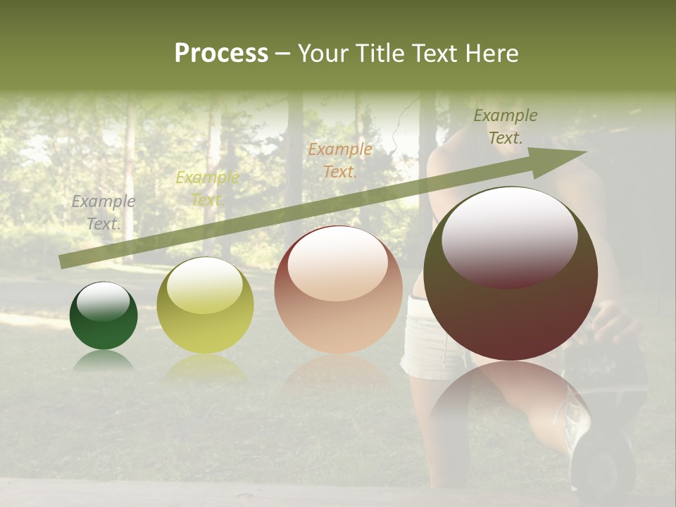 Practice Marathon Female PowerPoint Template