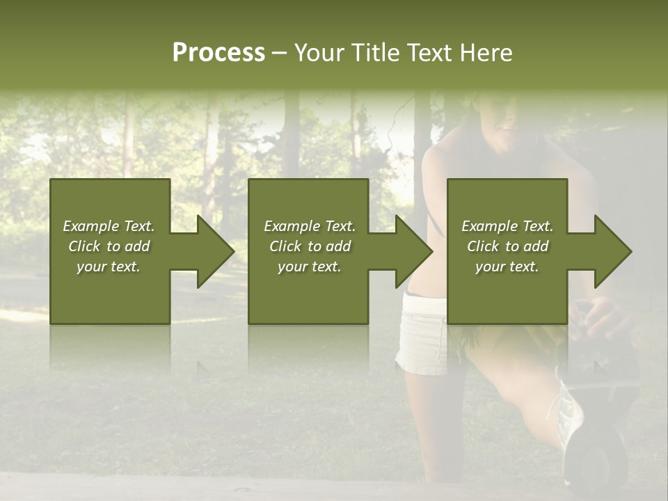 Practice Marathon Female PowerPoint Template