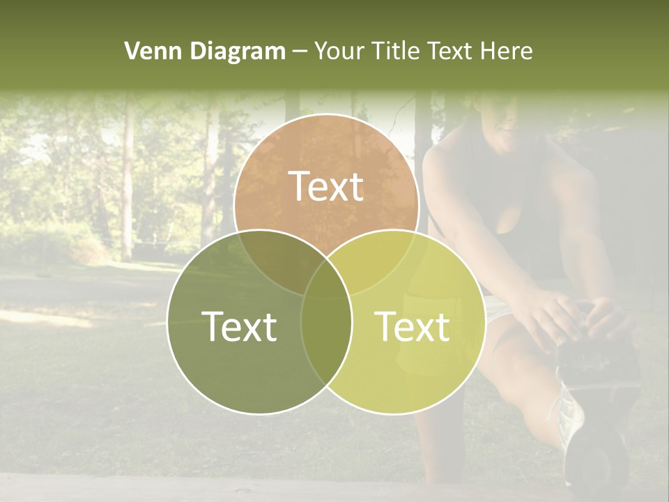 Practice Marathon Female PowerPoint Template