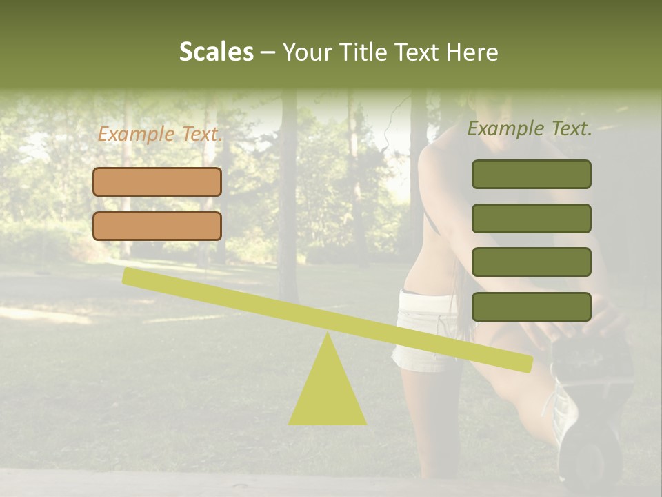 Practice Marathon Female PowerPoint Template