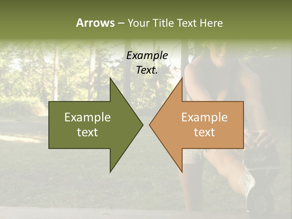 Practice Marathon Female PowerPoint Template