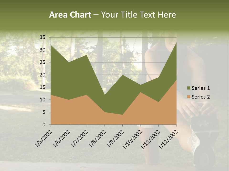 Practice Marathon Female PowerPoint Template