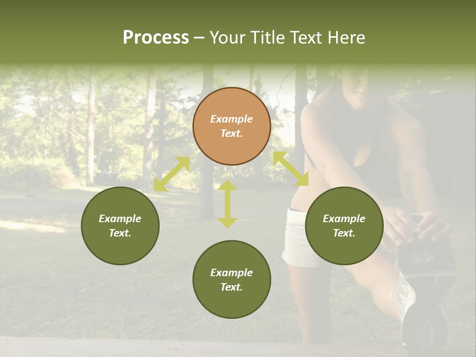 Practice Marathon Female PowerPoint Template