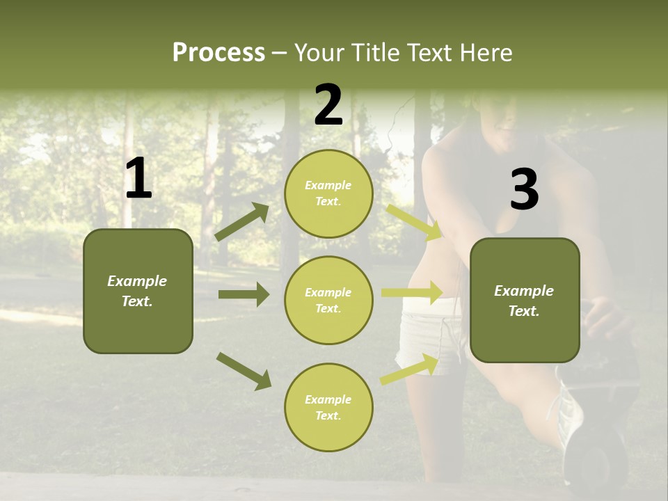 Practice Marathon Female PowerPoint Template