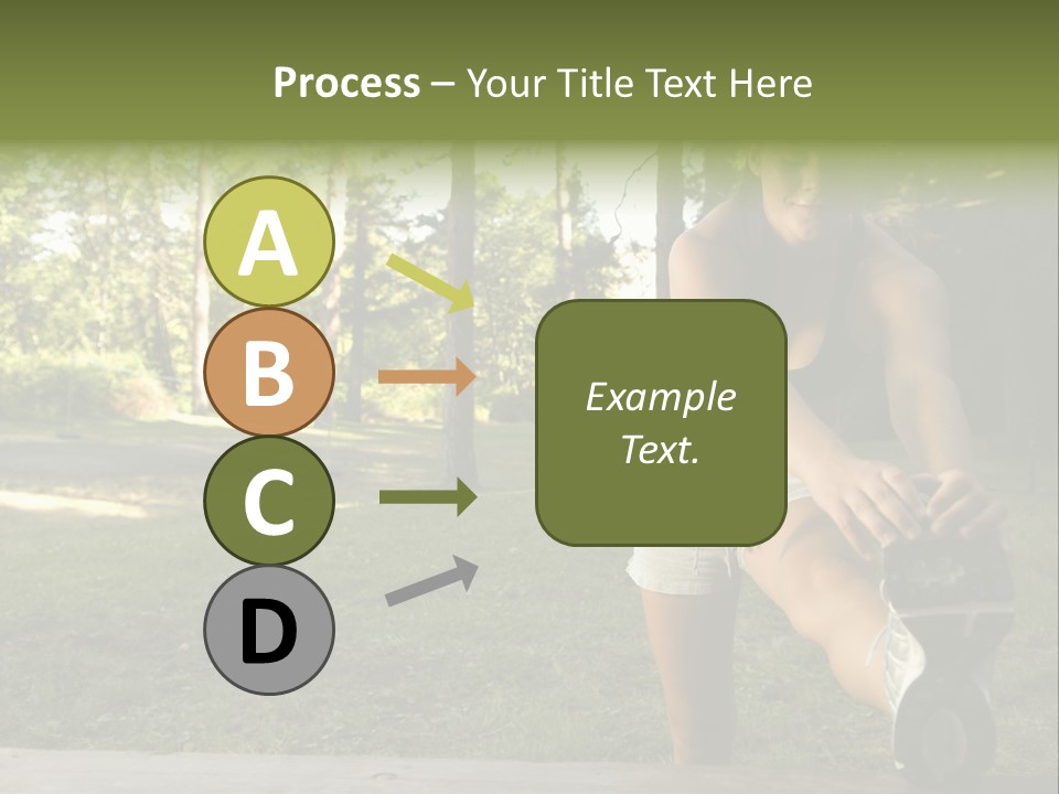 Practice Marathon Female PowerPoint Template