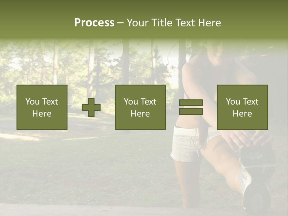 Practice Marathon Female PowerPoint Template
