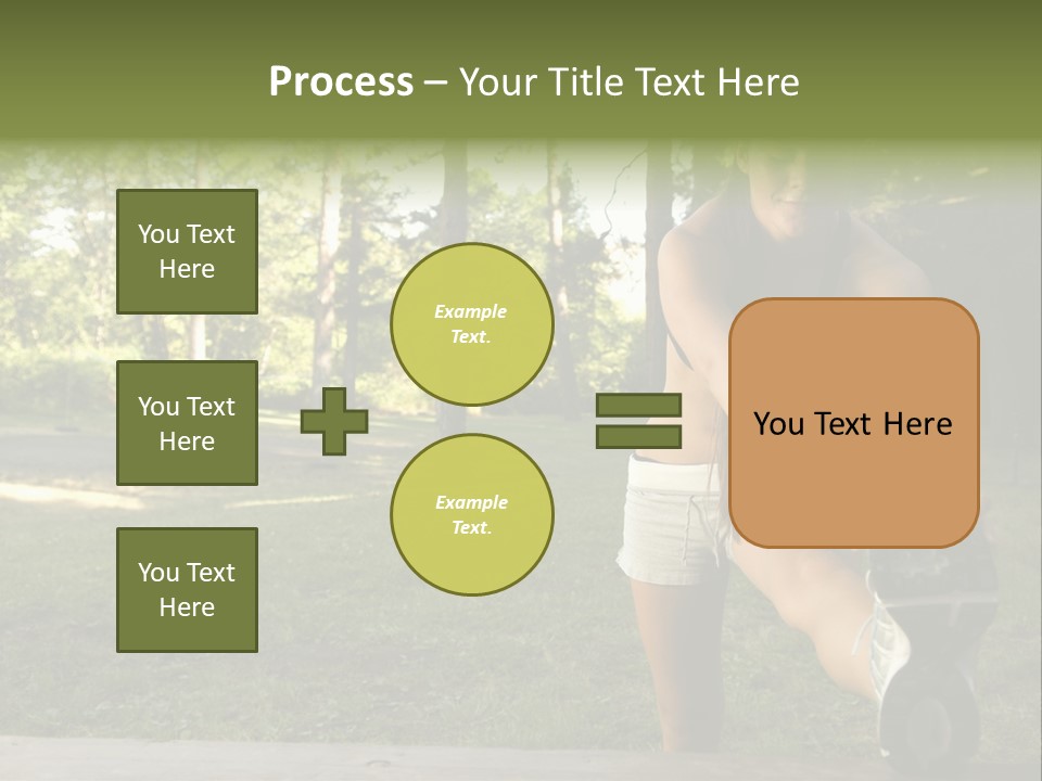 Practice Marathon Female PowerPoint Template