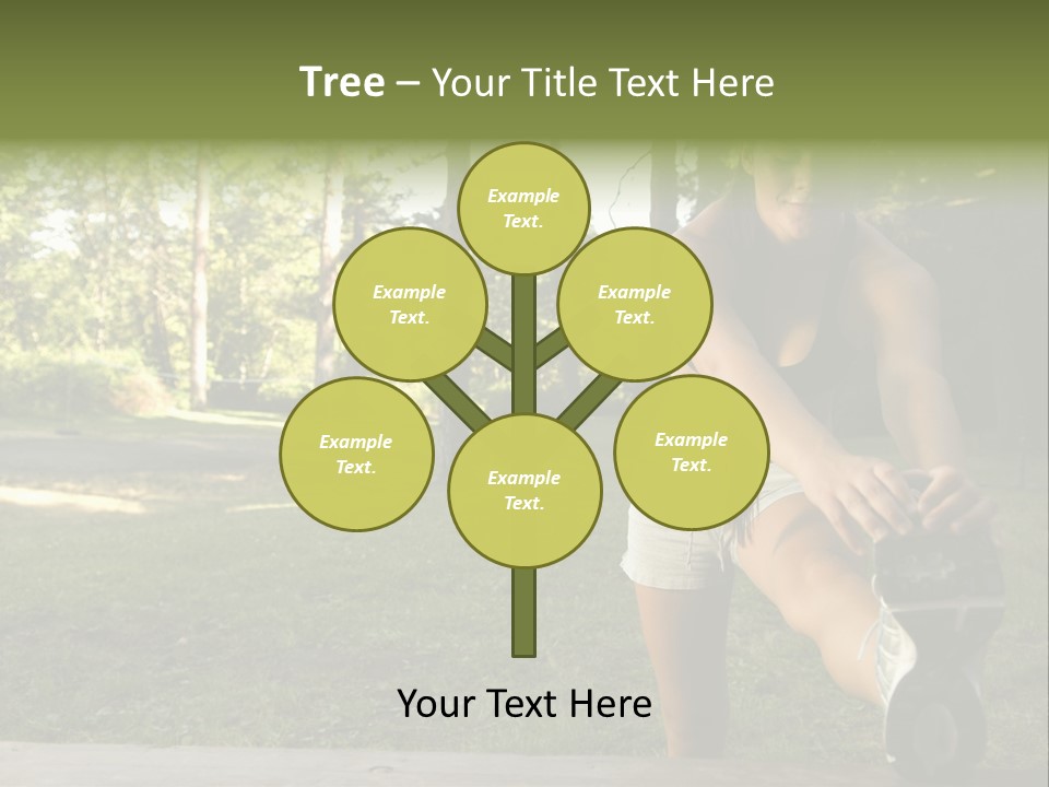 Practice Marathon Female PowerPoint Template