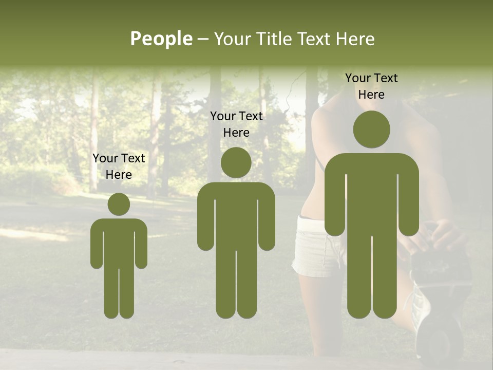 Practice Marathon Female PowerPoint Template