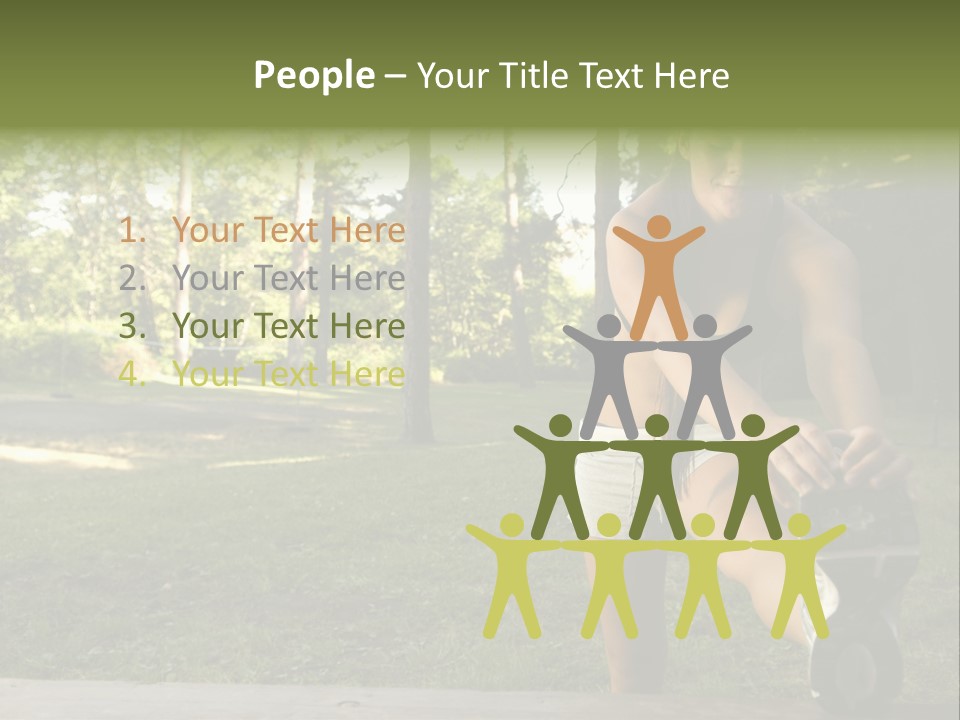 Practice Marathon Female PowerPoint Template