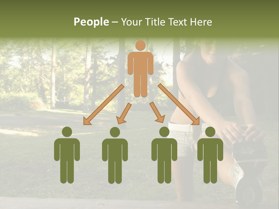 Practice Marathon Female PowerPoint Template