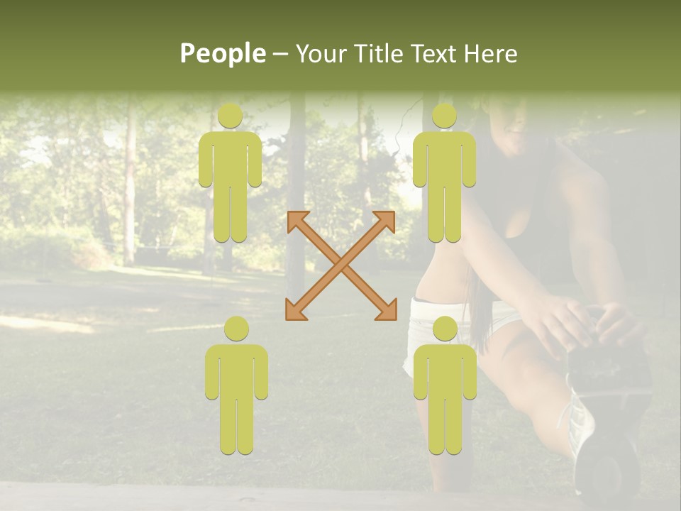 Practice Marathon Female PowerPoint Template