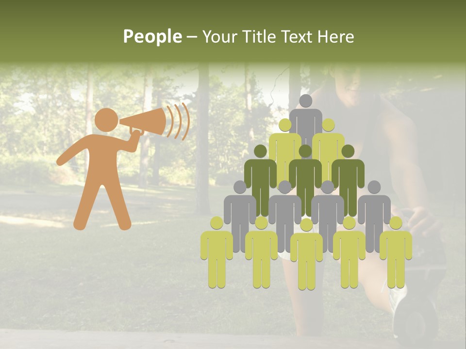 Practice Marathon Female PowerPoint Template