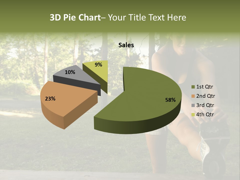 Practice Marathon Female PowerPoint Template