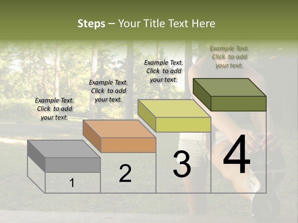 Practice Marathon Female PowerPoint Template