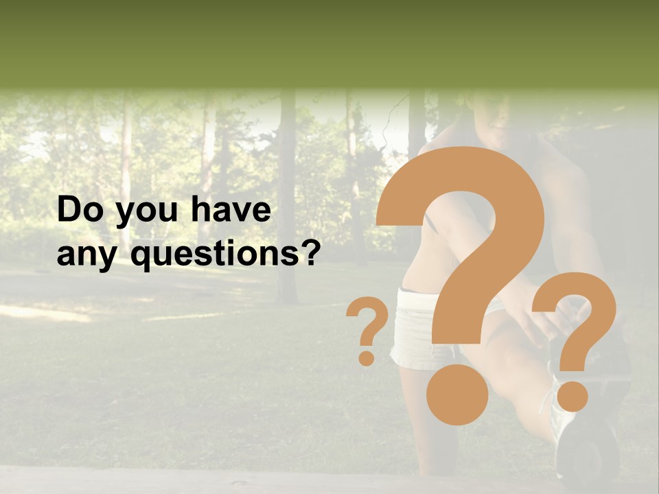 Practice Marathon Female PowerPoint Template